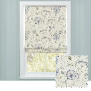 Boronia Printed Cotton Made to Measure Roman Blinds Crocus chic floor carpet  