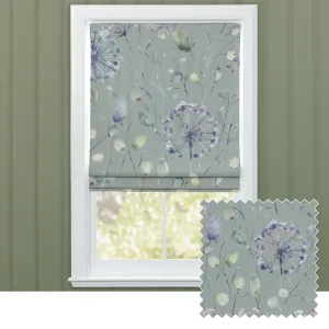 Boronia Printed Cotton Made to Measure Roman Blinds Crocus/Willow chic floor carpet  