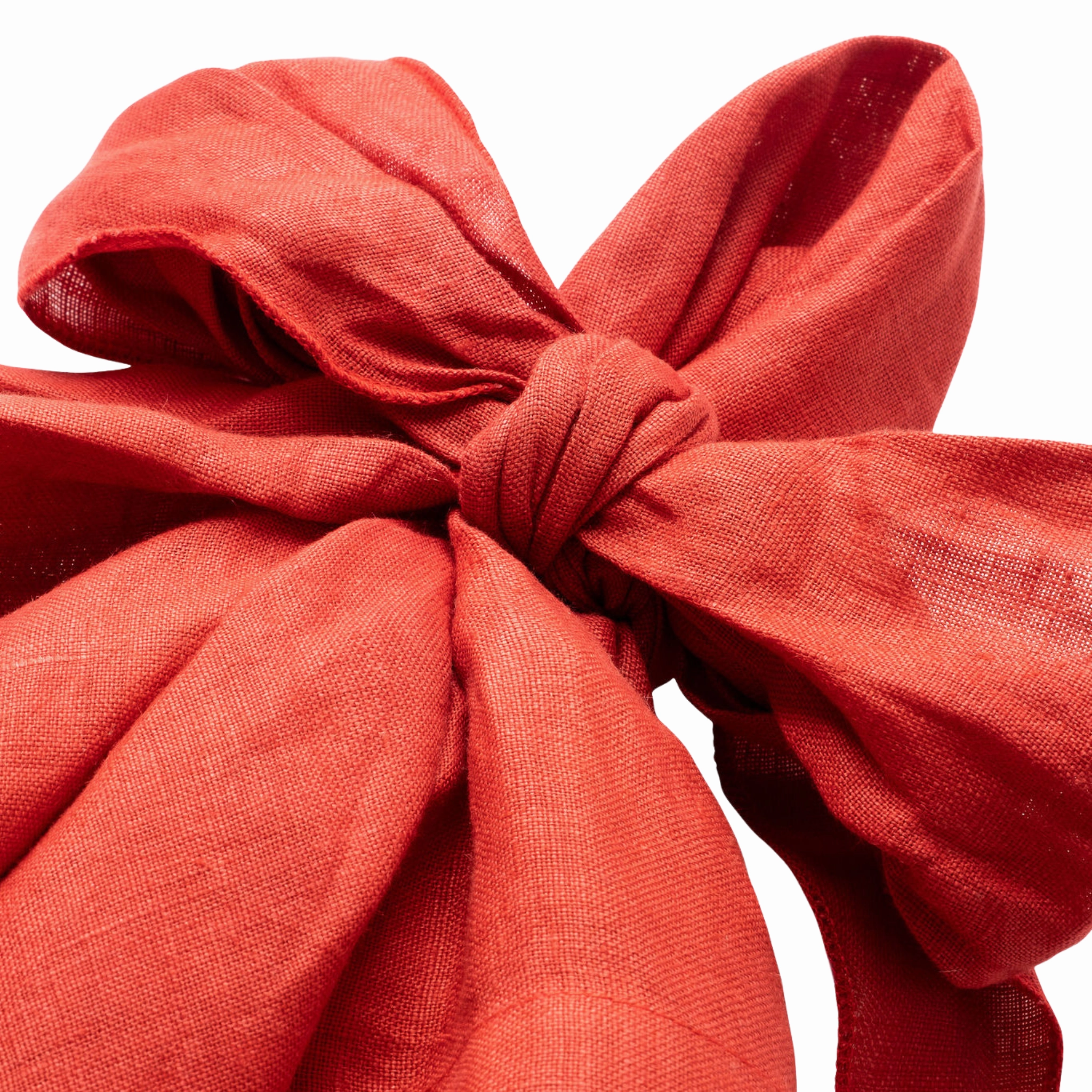 Bow Linen Napkin, Berry, Set of Two