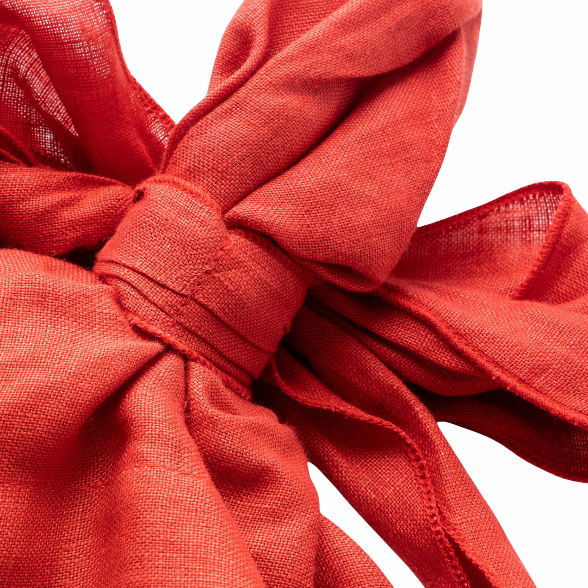 Bow Linen Napkin, Berry, Set of Two