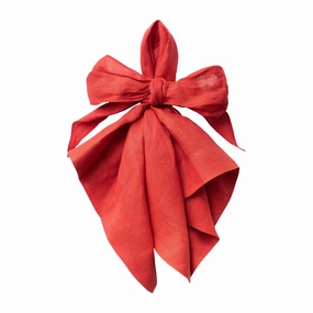 Bow Linen Napkin, Berry, Set of Two cute desktop display