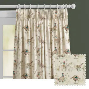 Bowmont Printed Made to Measure Curtains Pheasant modern fashion rug  