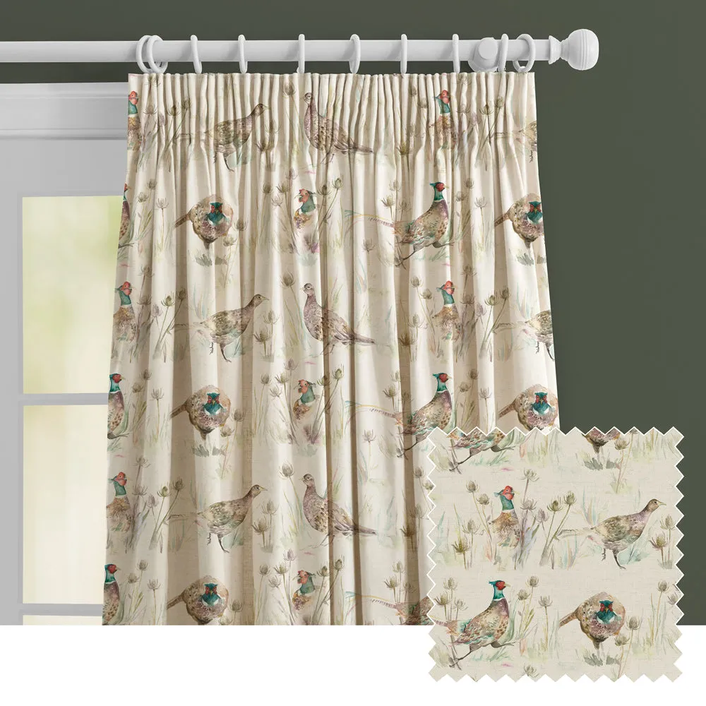 Bowmont Printed Made to Measure Curtains Pheasant modern fashion rug  