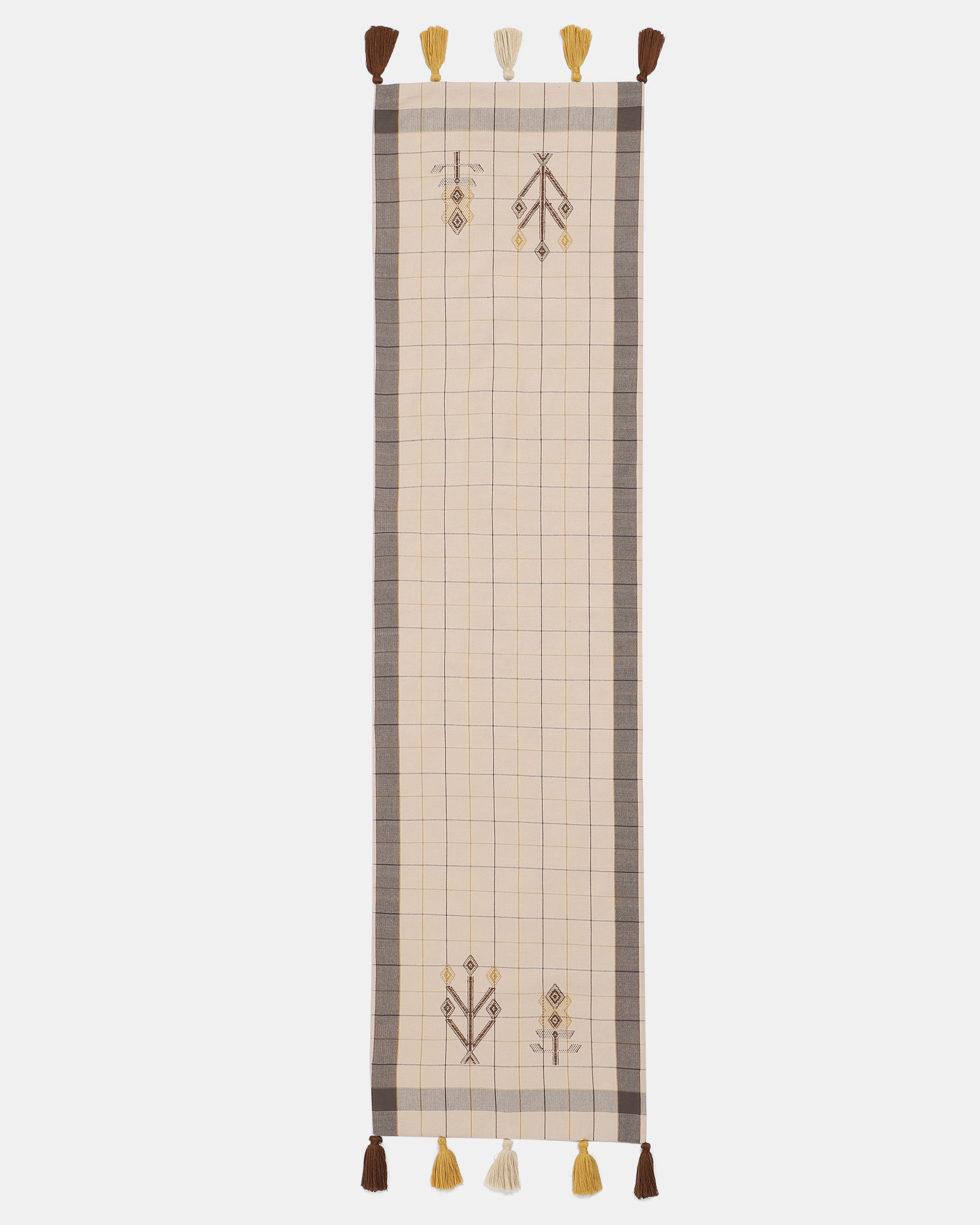 Braila Extra Weft Cotton Table Runner