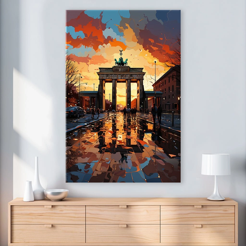 Brandenburg Gate Pop Art by Catill 