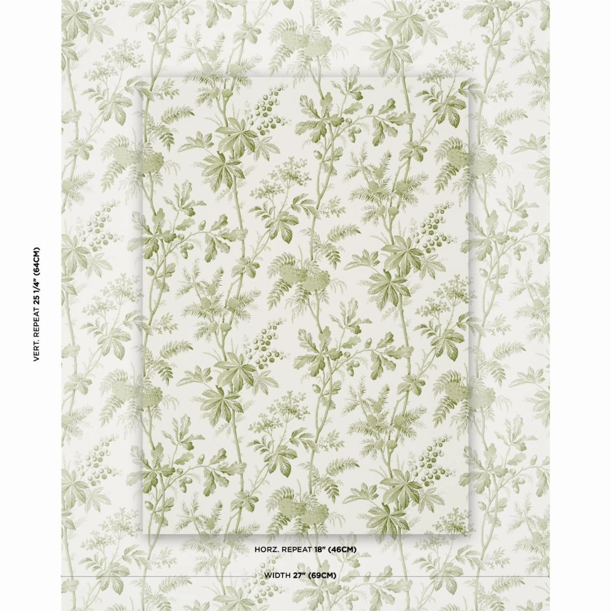 Brantwood Vine in Leaf Wallpaper