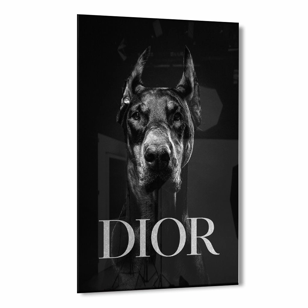 Brave by Adrian Vieriu Silver on Acrylic framed mural artwork