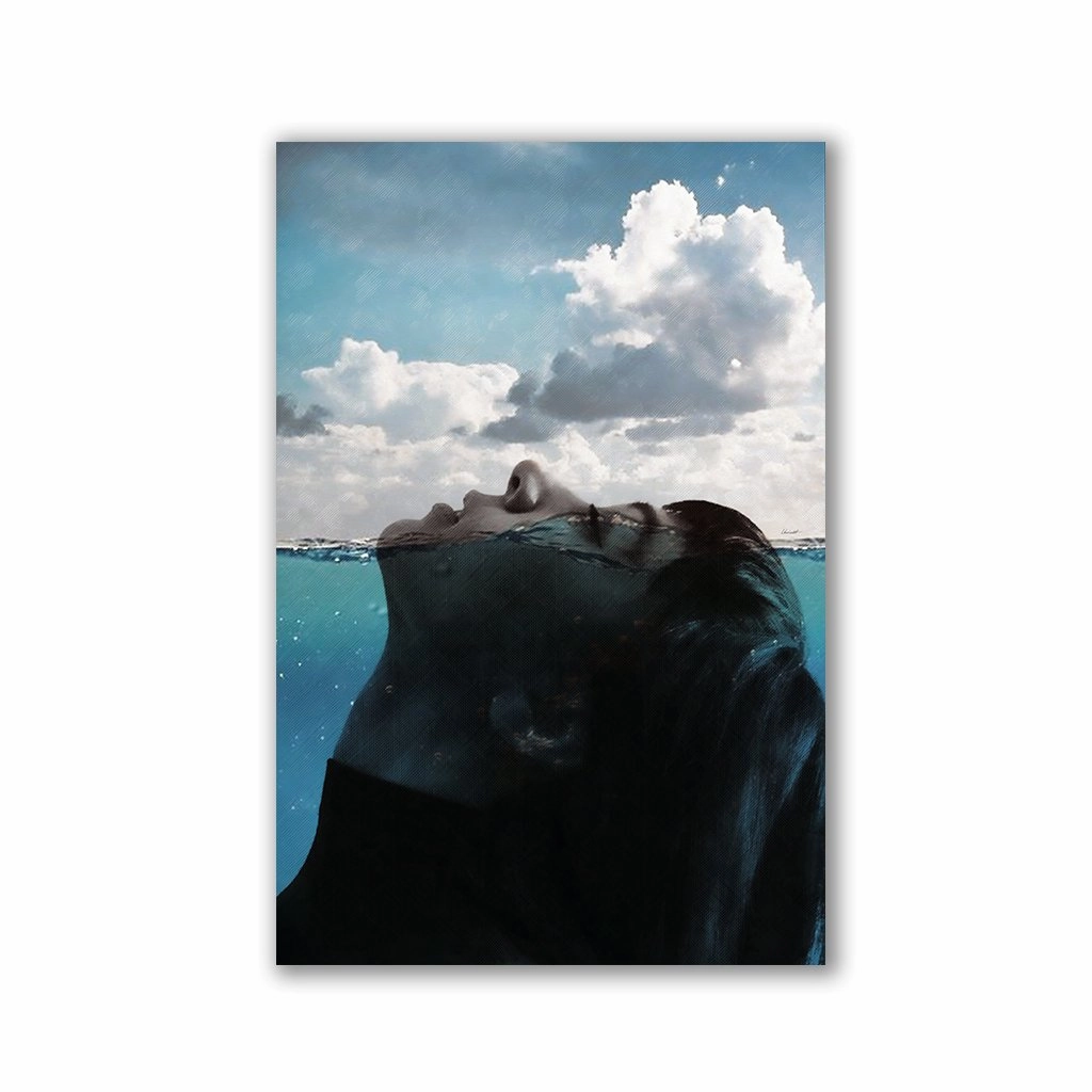 Breathe by Mr. Underdott framed mural artwork