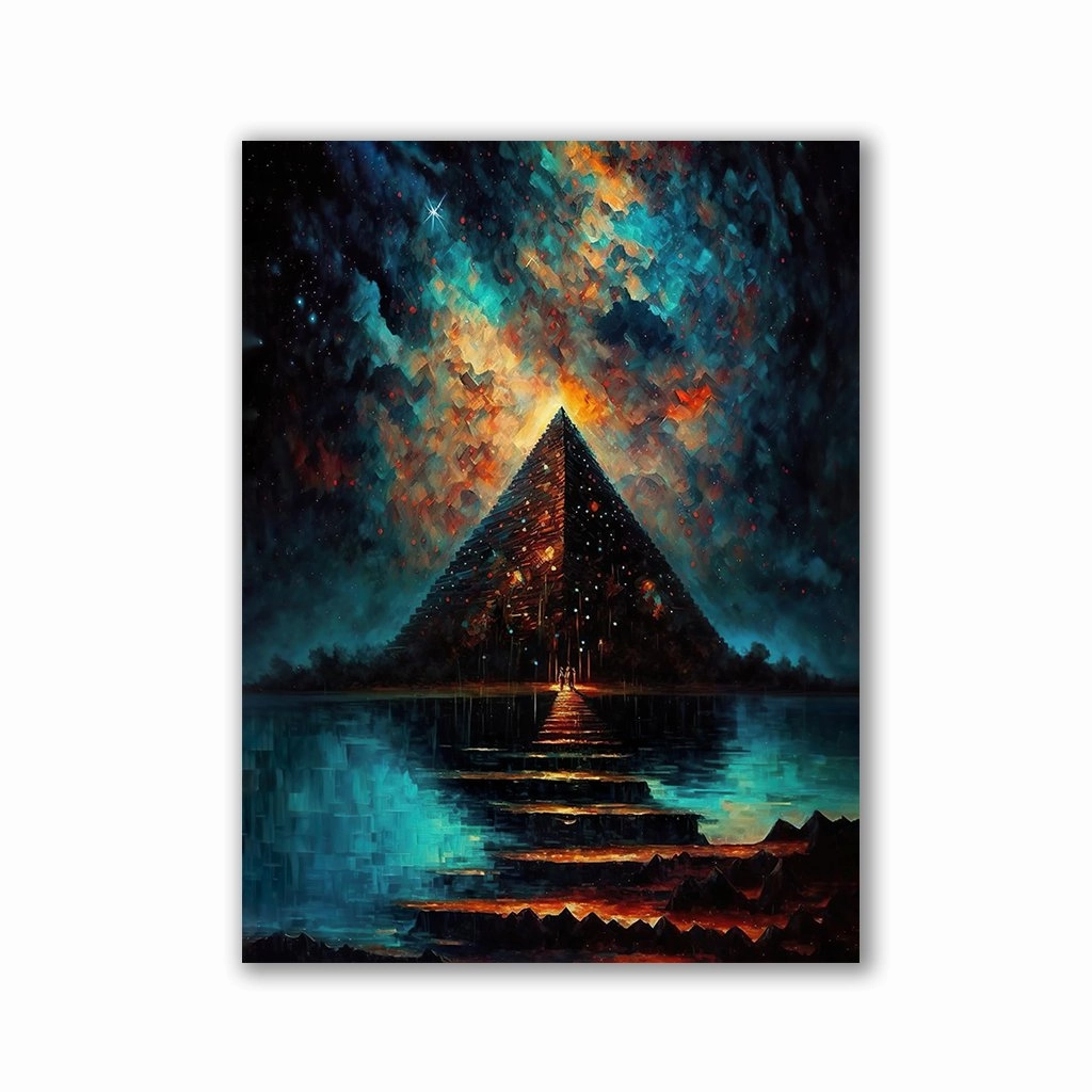 Bridge to the dessert by Markus Mikolai framed mural artwork