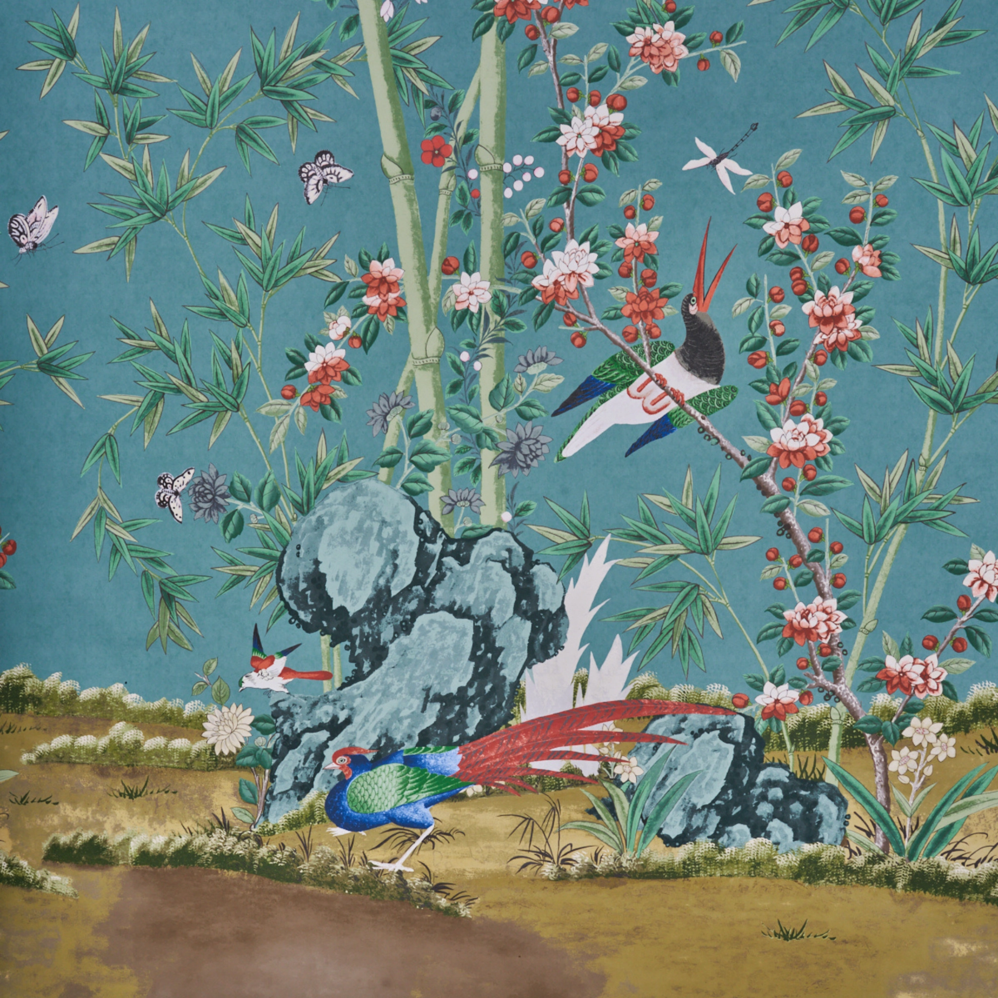 Brighton Pavilion Wallpaper in Multi Colors