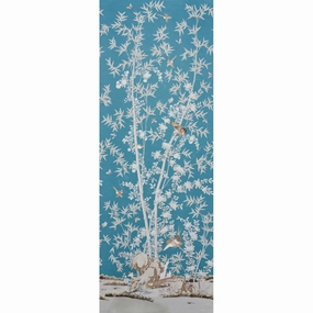 Brighton Pavilion Wallpaper in Peacock paper wall covering