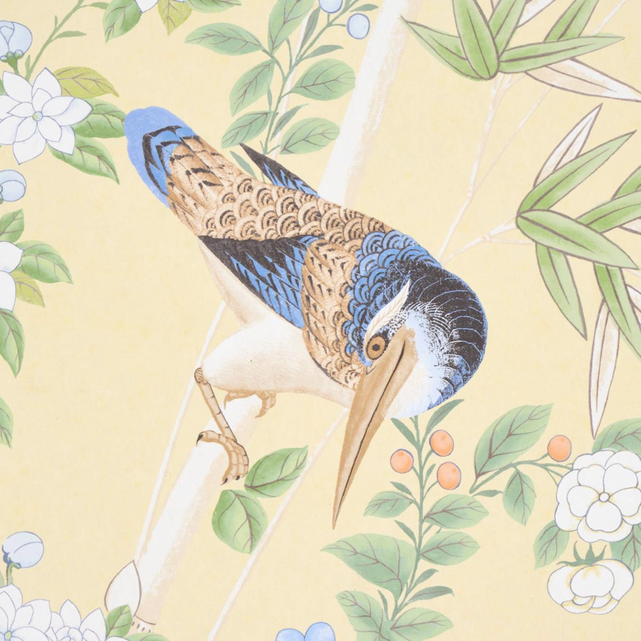 Brighton Pavilion Wallpaper in Yellow
