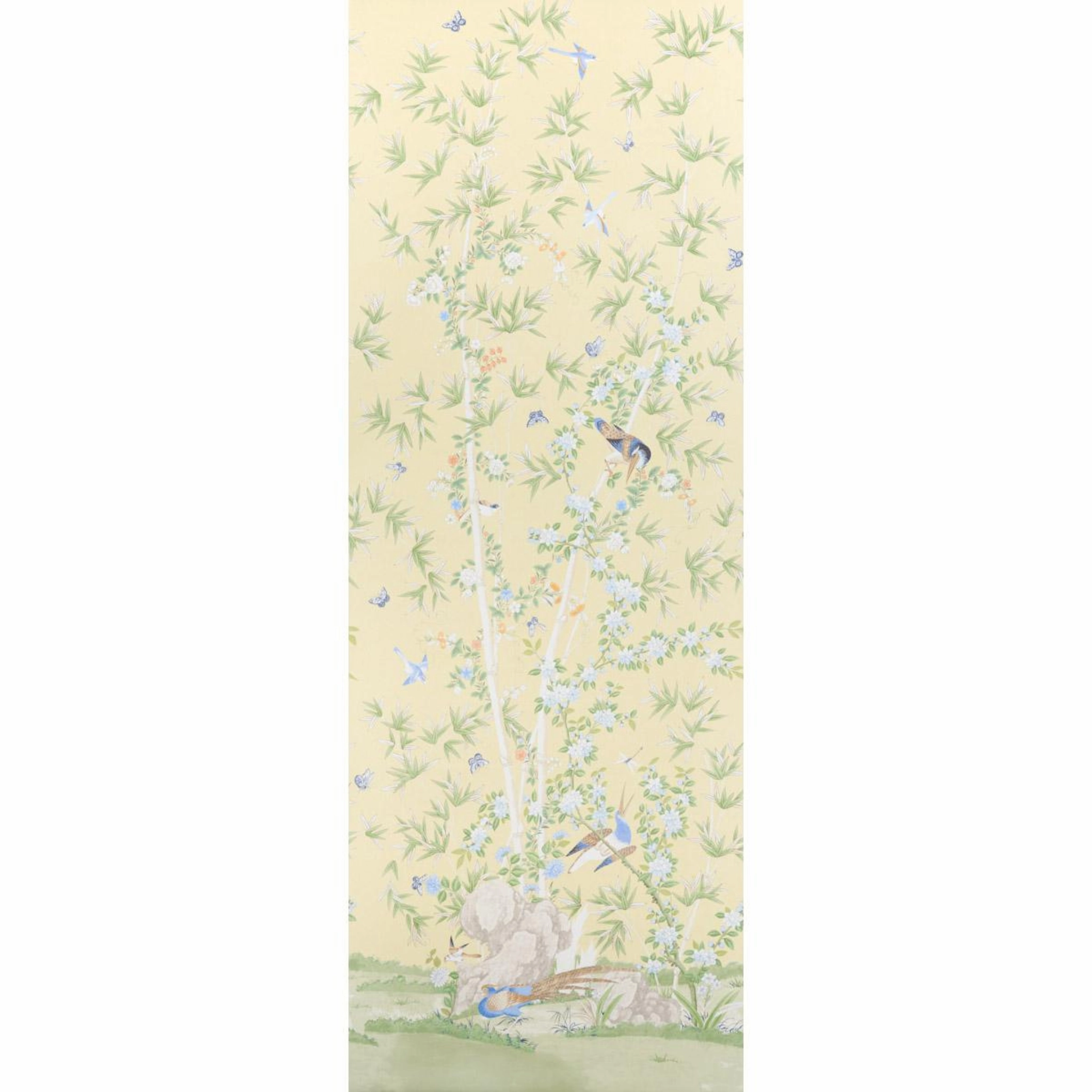 Brighton Pavilion Wallpaper in Yellow paper wall covering