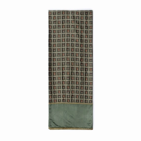 Brindavan Powdi Silk Table Runner ceramic table ornament