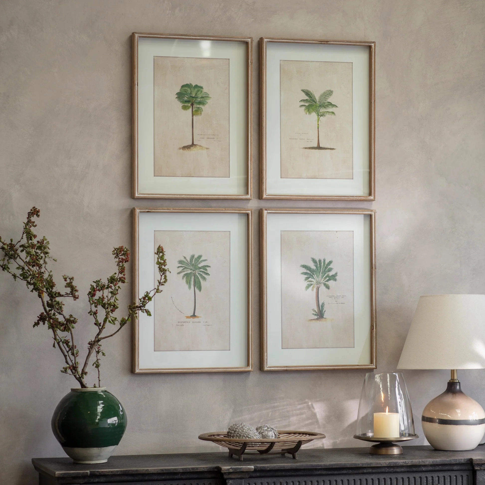 Brockby Set of Four Framed Tropical Wall Art 64.5cm modern mural painting