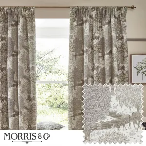 Brook Woodland Jacquard Pencil Pleat Curtains Linen modern fashion rug  