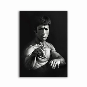 Bruce Lee by David Drake framed mural artwork