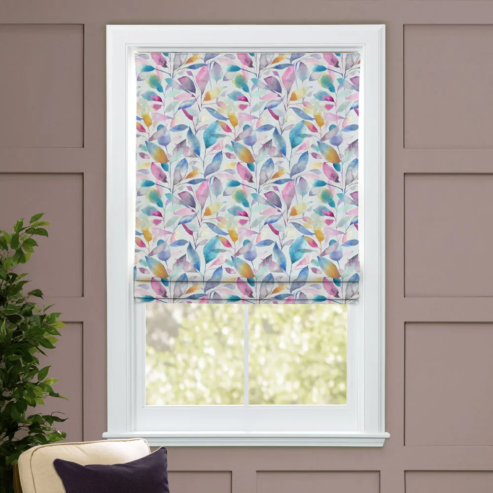 Brympton Printed Cotton Made to Measure Roman Blinds Cream