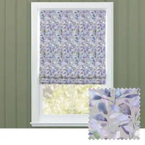 Brympton Printed Cotton Made to Measure Roman Blinds Heather Stone chic floor carpet  