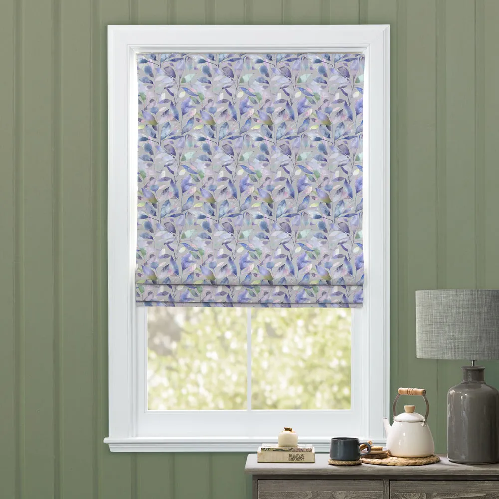 Brympton Printed Cotton Made to Measure Roman Blinds Heather Stone