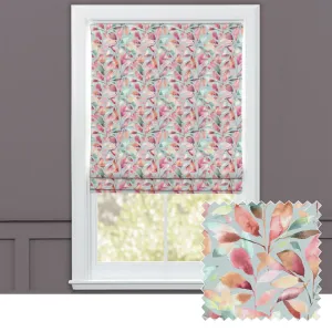 Brympton Printed Cotton Made to Measure Roman Blinds Russett chic floor carpet  