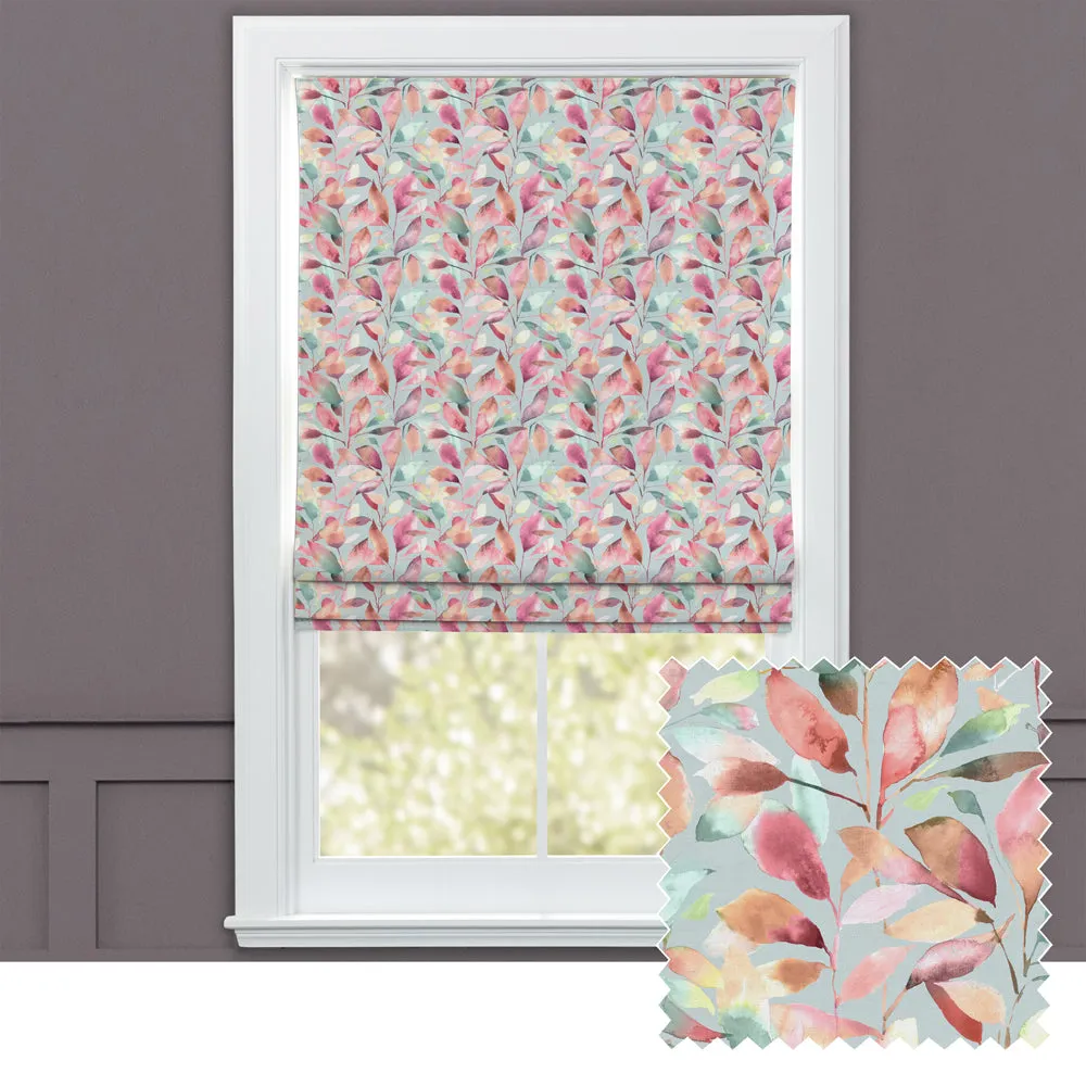 Brympton Printed Cotton Made to Measure Roman Blinds Russett chic floor carpet  