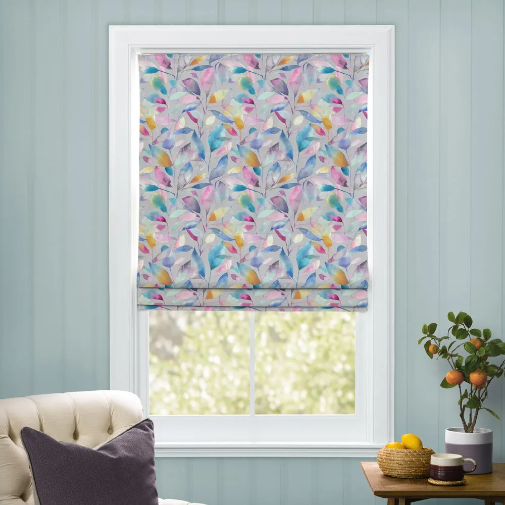 Brympton Printed Cotton Made to Measure Roman Blinds Stone