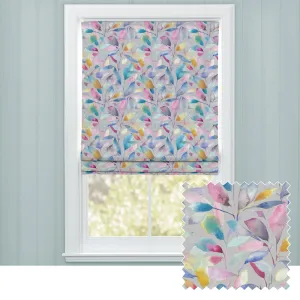 Brympton Printed Cotton Made to Measure Roman Blinds Stone chic floor carpet  