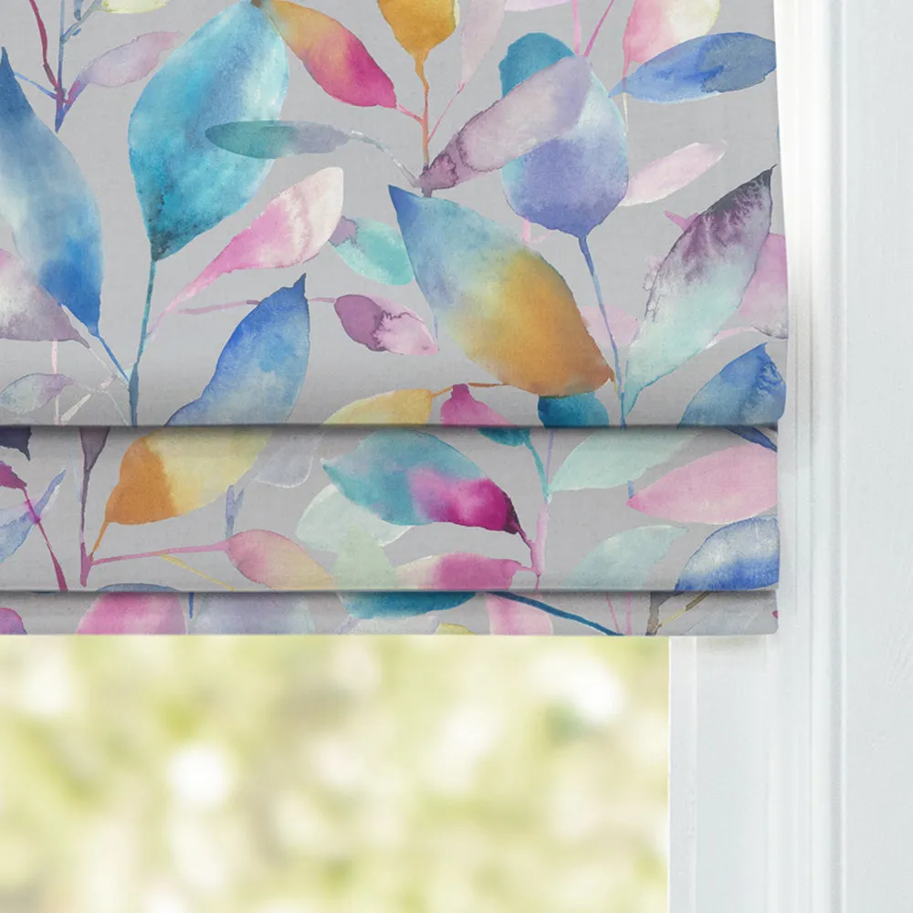 Brympton Printed Cotton Made to Measure Roman Blinds Stone
