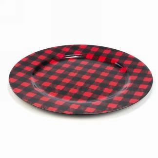 Buffalo Plaid Plate/ Charger wall pendant decor