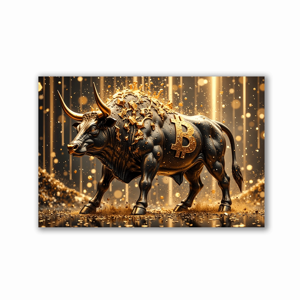 Bullride by Adrian Vieriu framed mural artwork