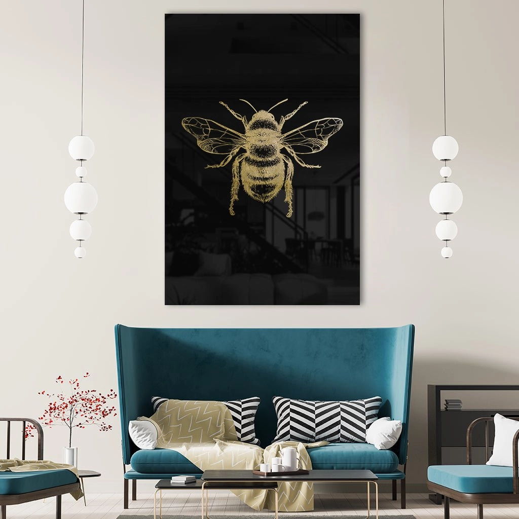 Bumblebee Gold on Acrylic