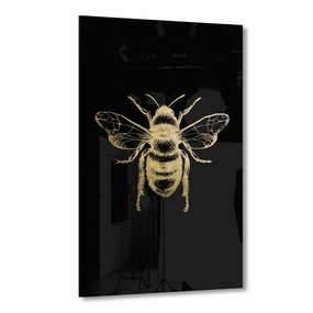 Bumblebee Gold on Acrylic framed mural artwork