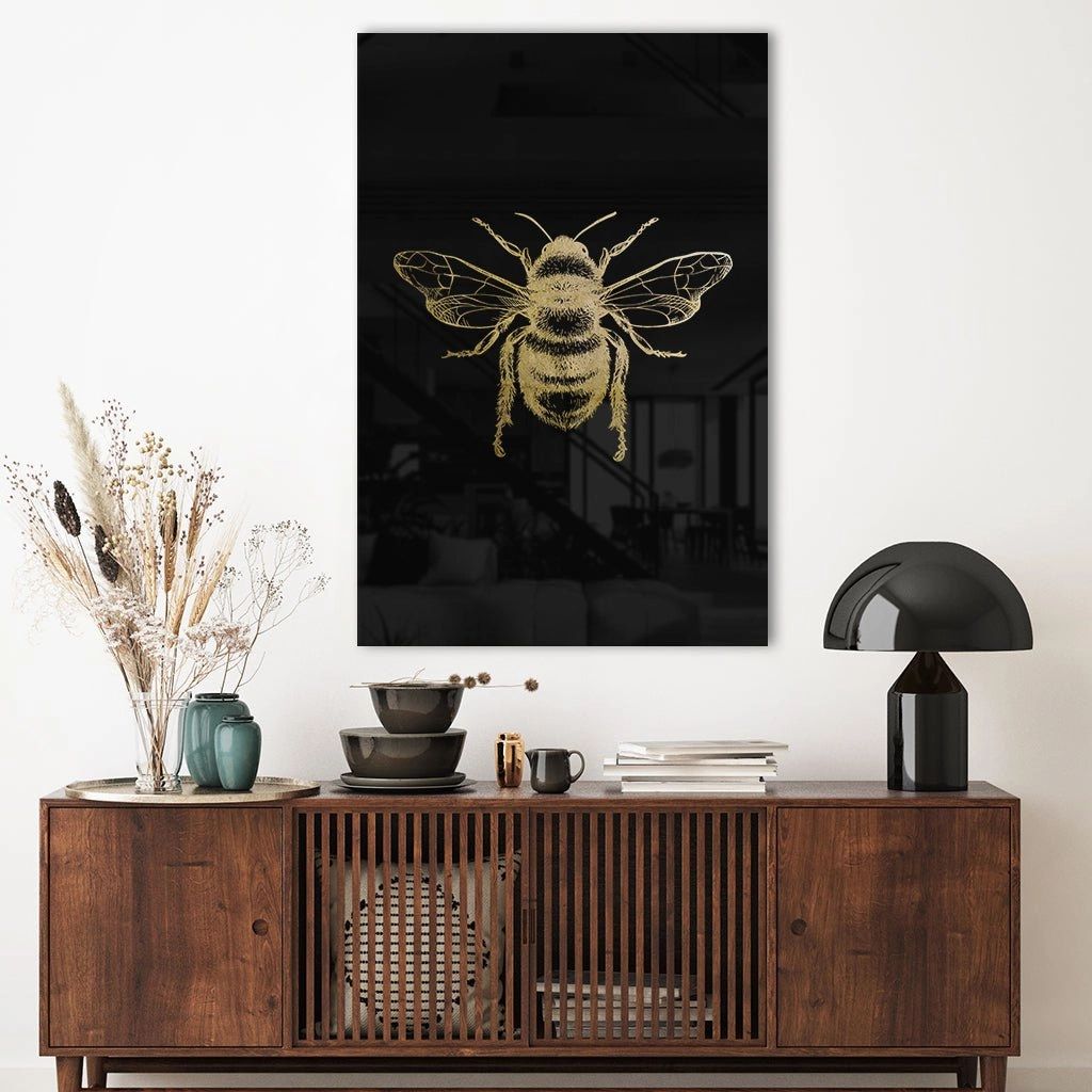 Bumblebee Gold on Acrylic