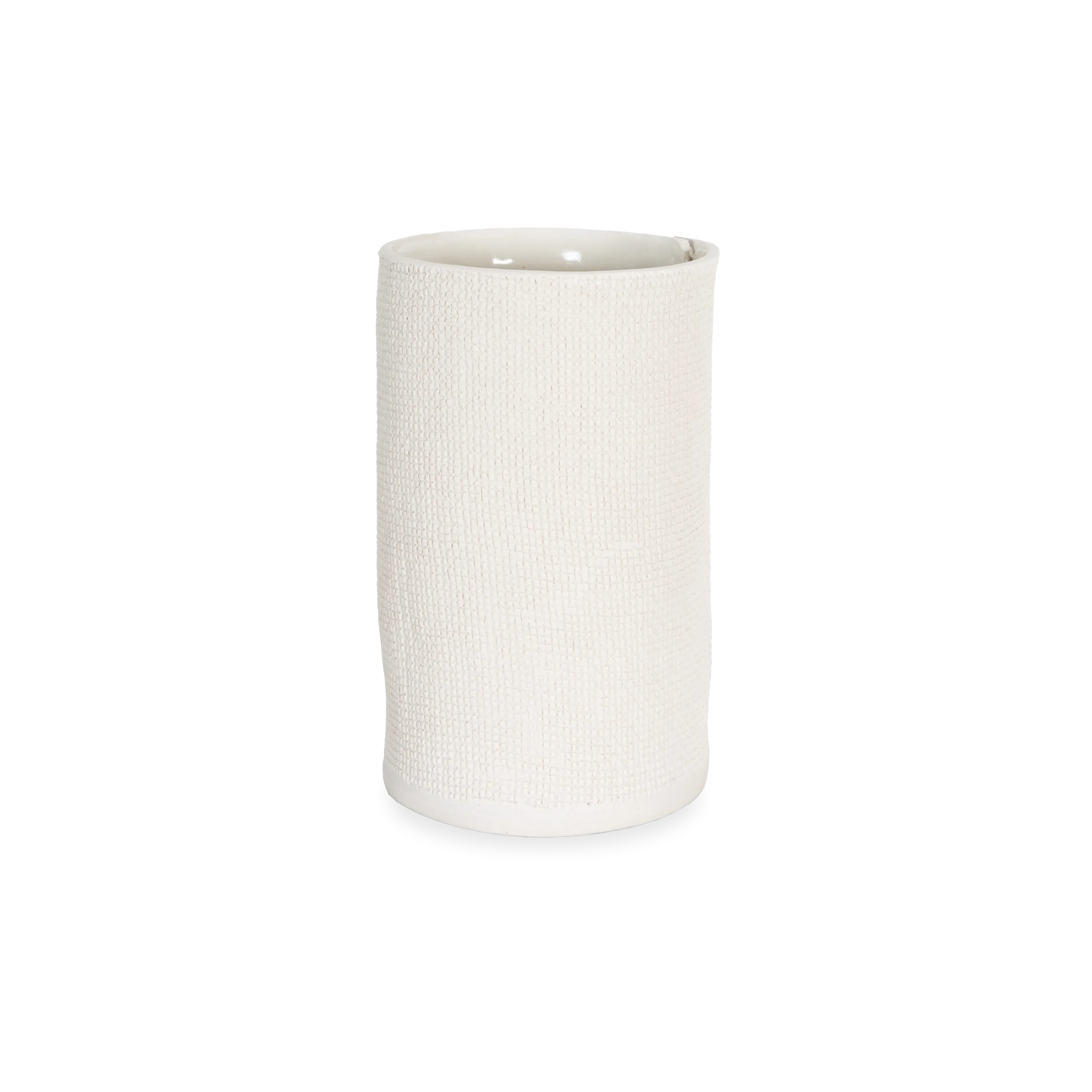 Burlap Cylinder Vase