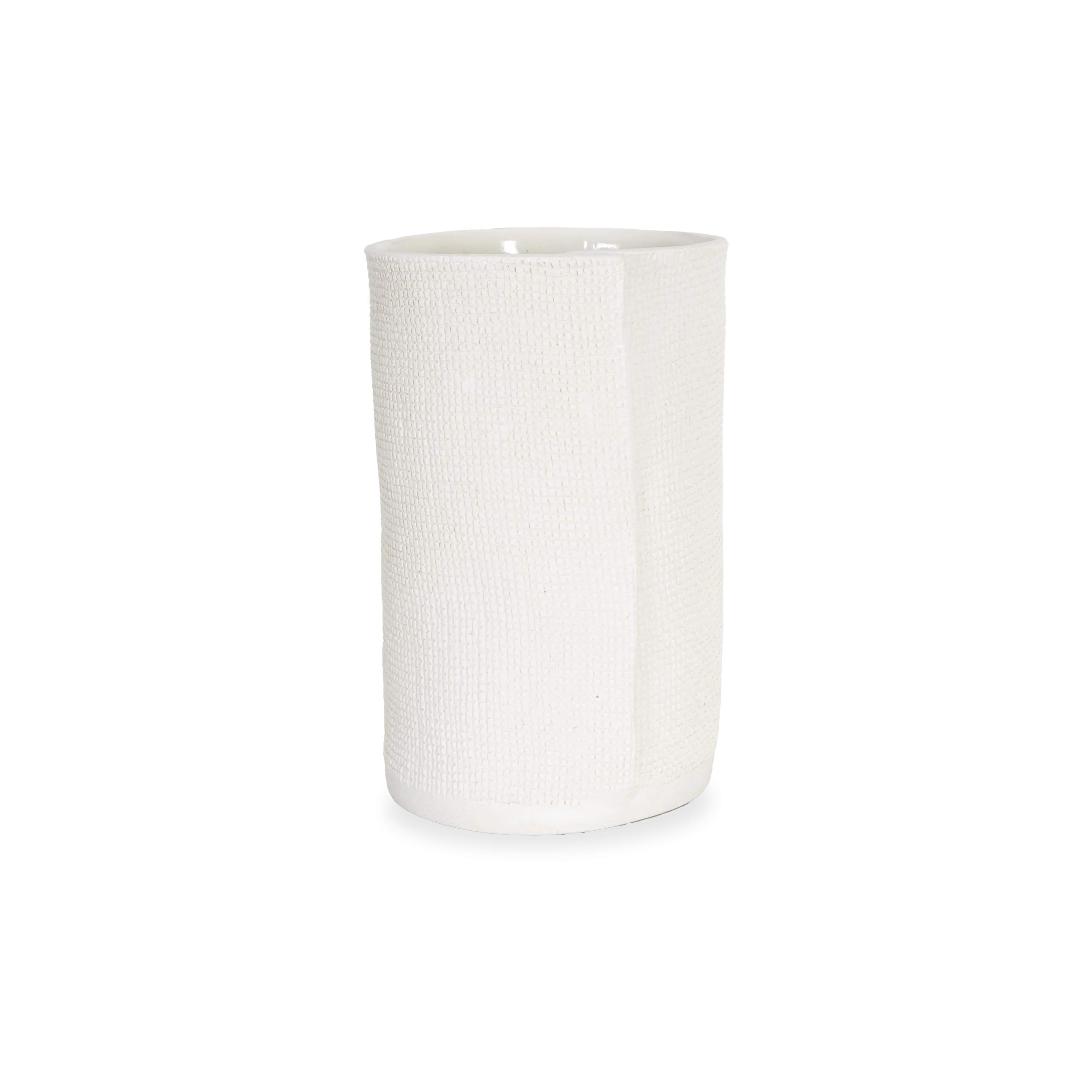 Burlap Cylinder Vase