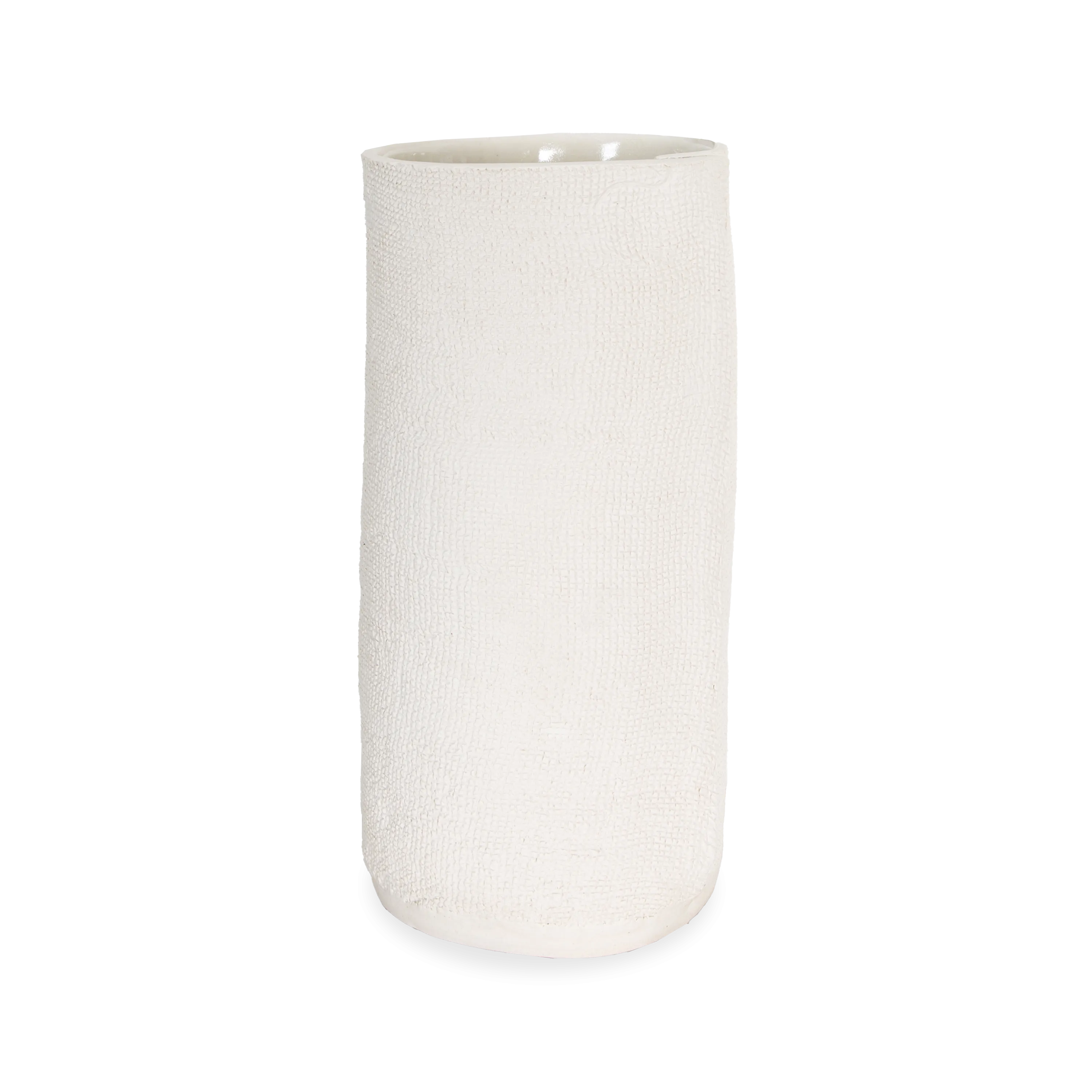 Burlap Cylinder Vase
