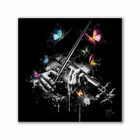 Butterfly Concert by Patrice Murciano framed mural artwork