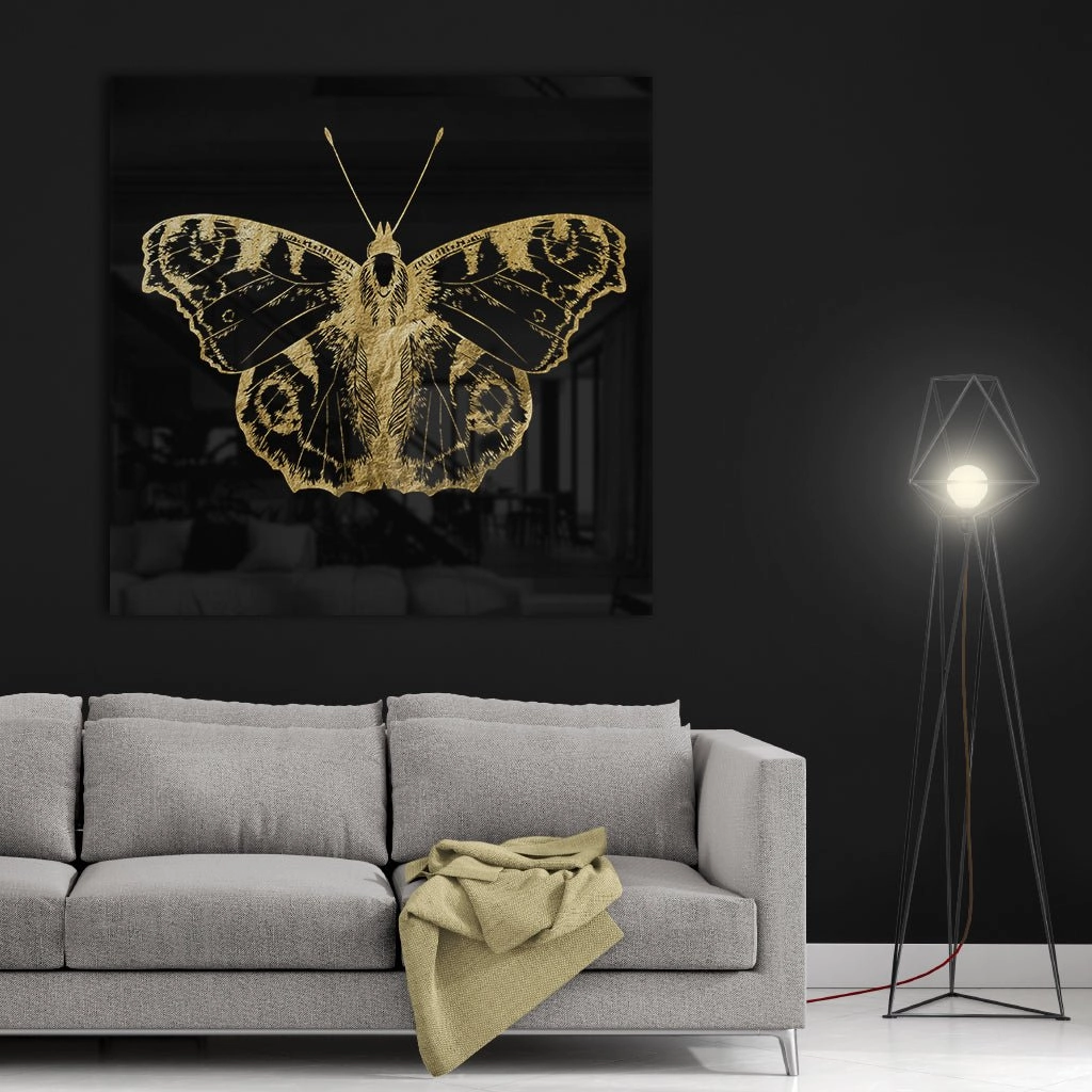 Butterfly Gold on acrylic 