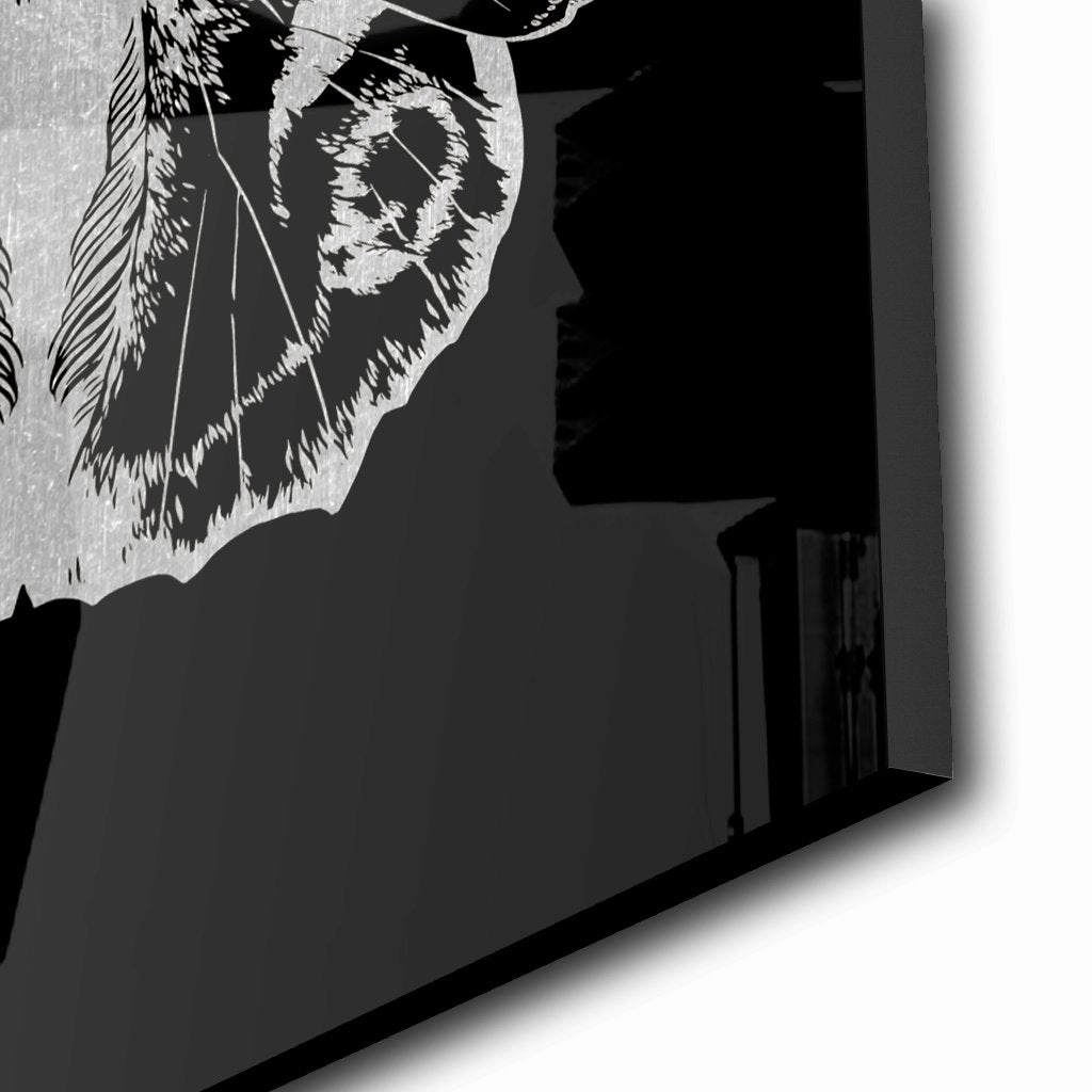 Butterfly Silver on Acrylic