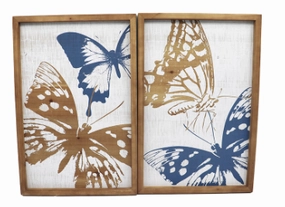 Butterfly Wood Wall Decor - Assorted wall pendant decor