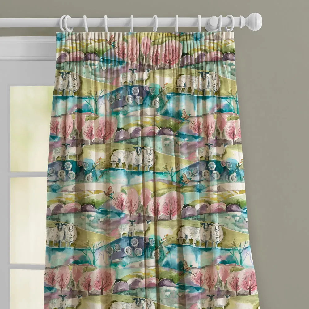 Buttermere Printed Made to Measure Curtains Sweetpea