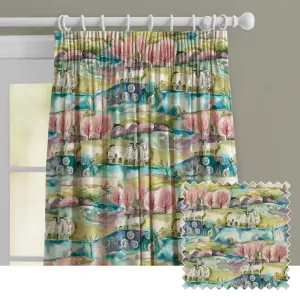 Buttermere Printed Made to Measure Curtains Sweetpea modern fashion rug  