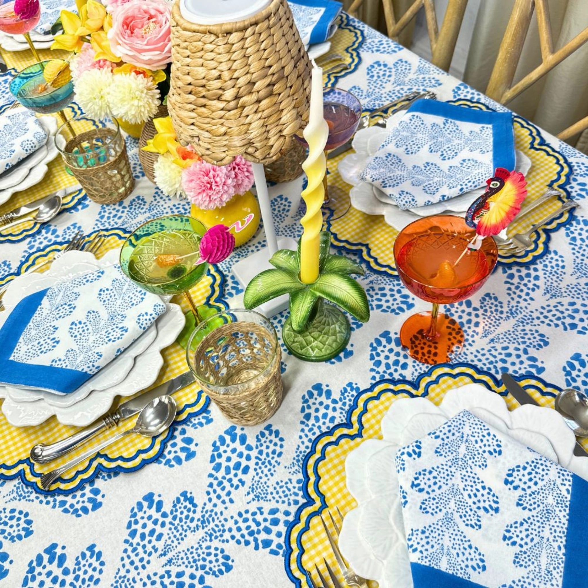 Cabana Blue Kelli Tablecloth