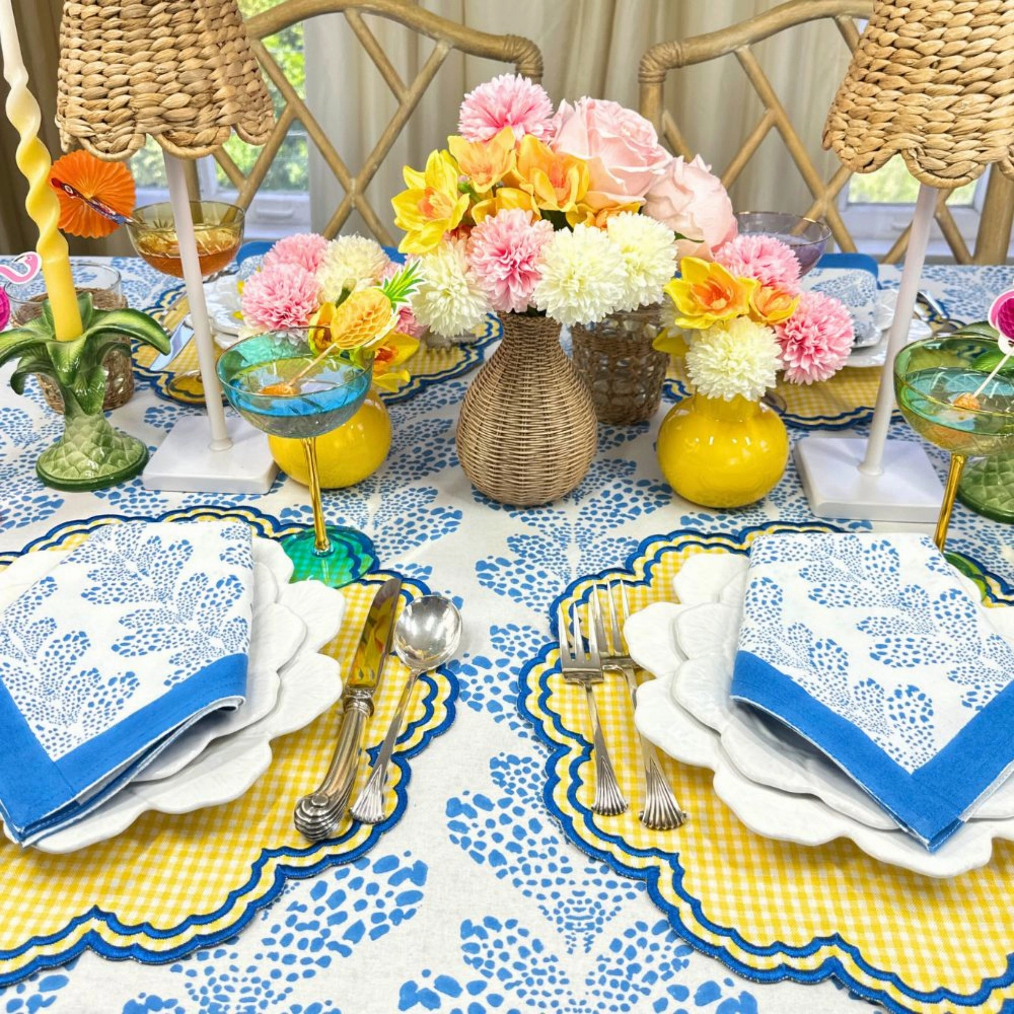 Cabana Blue Kelli Tablecloth