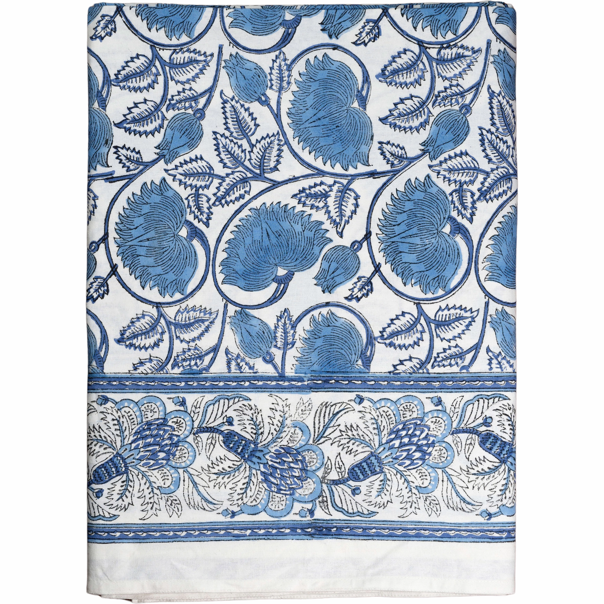 Cabana Tablecloth, Blue Meadow mini desktop sculpture