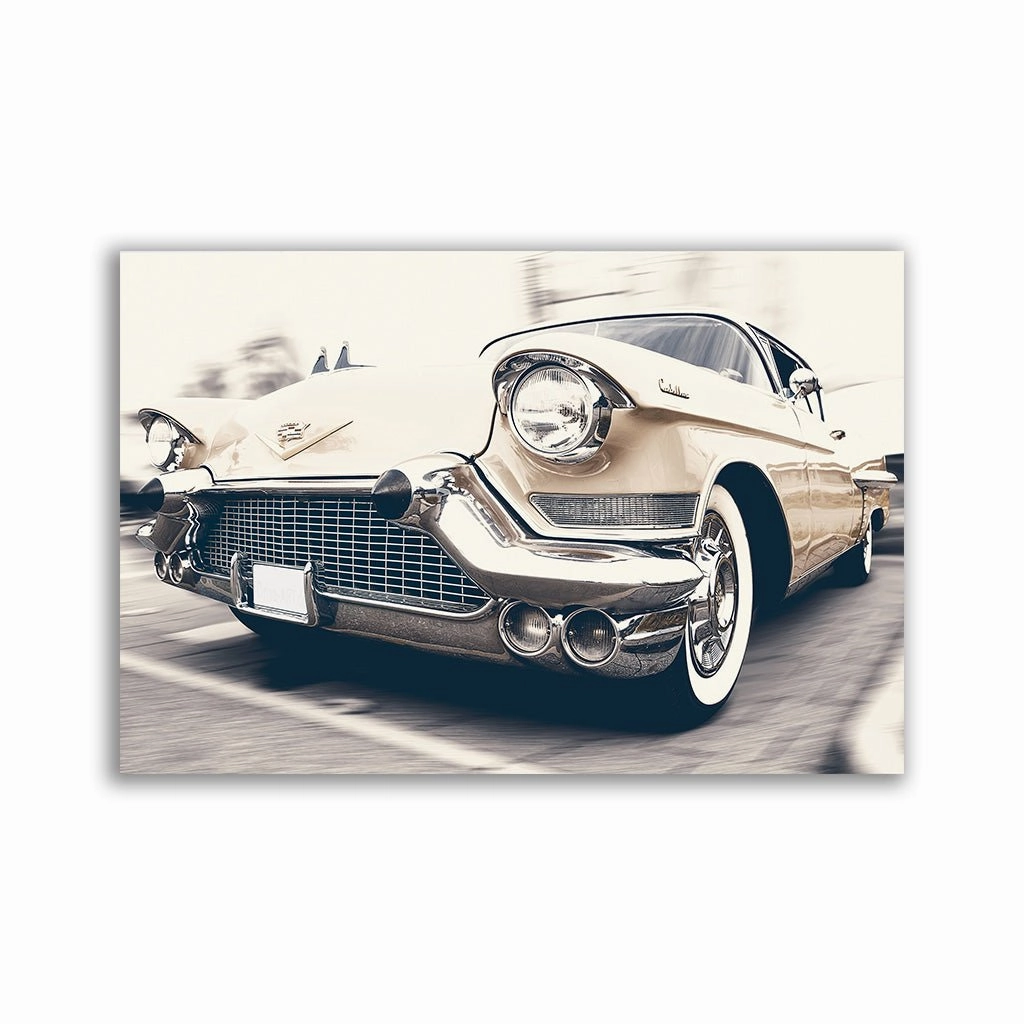 Cadillac framed mural artwork