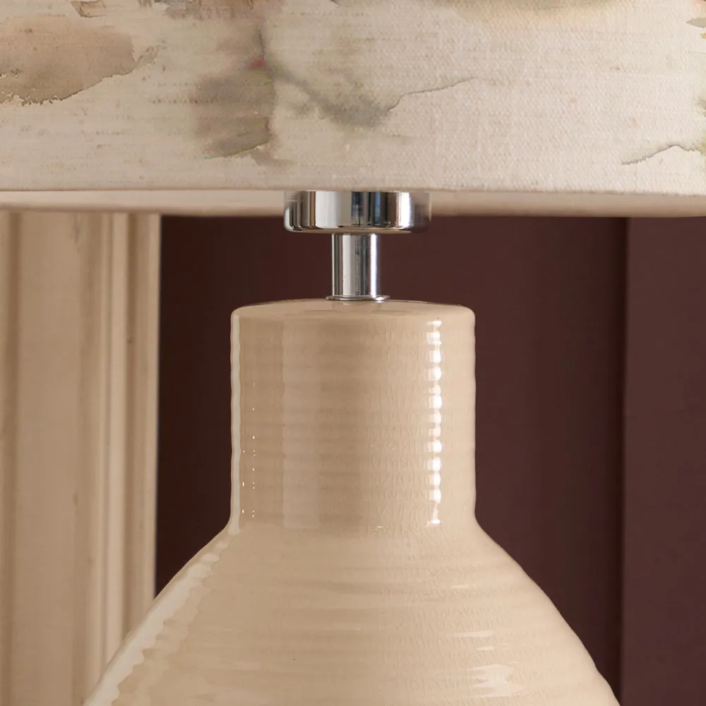 Caledonian Forest Eva & Epona Complete Table Lamp Cream/Linen