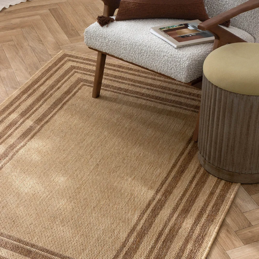 Camber Jute Effect Indoor/Outdoor Rug Natural