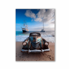 Car Series - Yachts by Aldanis framed mural artwork